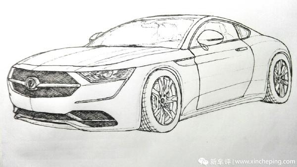 跑车简笔画