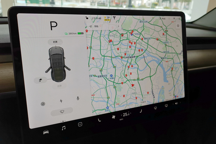 特斯拉modely实拍比model3大10实用性提升100