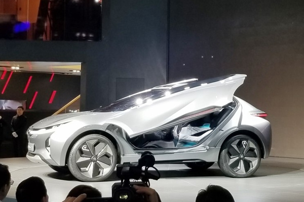 这款suv系列的概念车也是专门针对北美市场研发的新能源概念车.