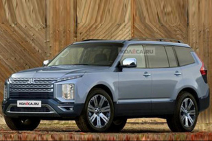 与日产途乐同平台 全新三菱帕杰罗硬派渲染图曝光