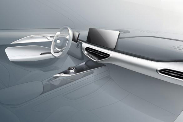 延续太空座舱设计,吉利几何C内饰官图曝光