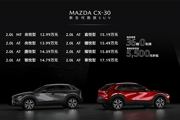 cx30 马自达参数图片