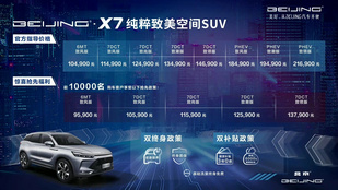 这是自主品牌第几台X7？BEIJING-X7上市售10.49万起