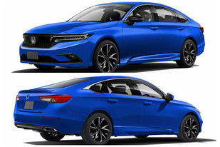 全新本田思域三厢版渲染图 或2021年发布/搭1.5T动力