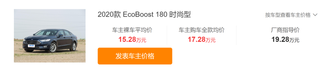 预售15.98万起，全新福特蒙迪欧不给其他合资中级车留活路？